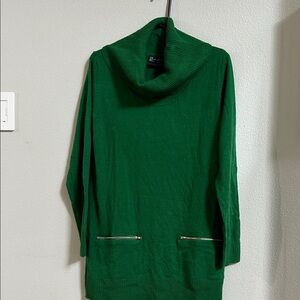 New York & Company Emerald Cowl Neck Sweater
